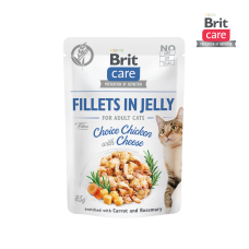 Brit Care Cat Fillets in Jelly Choice Chic w/Cheese 85g