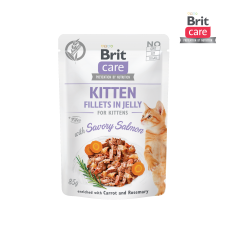 Brit Care Cat Fillets in Jelly Savory Salmon 85g Kitten