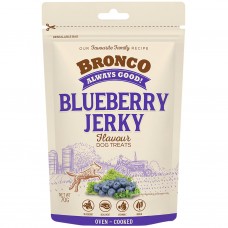 Bronco Dog Treats Oven Cooked Jerky Blueberry 70g (3 Packs)