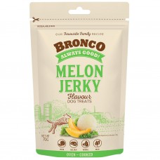 Bronco Dog Treats Oven Cooked Jerky Melon 70g (3 Packs)