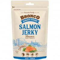 Bronco Dog Treats Oven Cooked Jerky Salmon 70g (3 Packs)