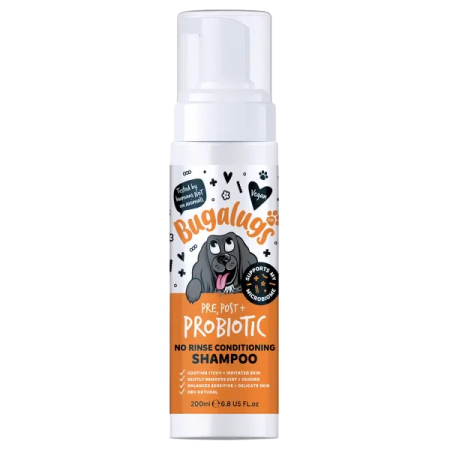 Bugalugs Dog Pre, Post + Probiotic No Rinse Shampoo 200ml