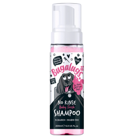 Bugalugs Dog Shampoo No Rinse Baby Fresh 200ml