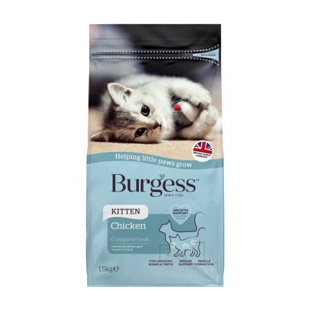Burgess Chicken Kitten Dry Cat Food 1.5kg