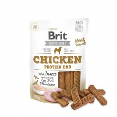 Brit Care Meaty Jerky Chicken with Insect Protein Bar Dog Treats 80g