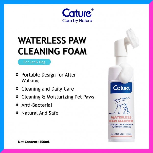 Cature Pet Paws Waterless Cleaning Foam 150ml