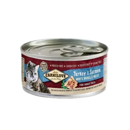 Carnilove Cat Canned Food Turkey & Salmon Adult 100g