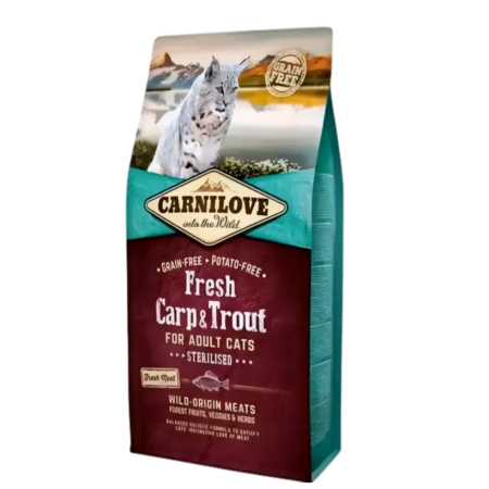 Carnilove Cat Grain-Free Fresh Carp & Trout for Sterile Cats 2kg