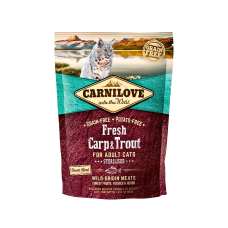 Carnilove Cat Grain-Free Fresh Carp & Trout for Sterile Cats 400g (2 bags)