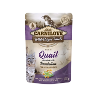 Carnilove Cat Pouch Quail w/Dandelion for Sterilized 85g Carnilove Cat Pouch Quail w/Dandelion for Sterilized 85g