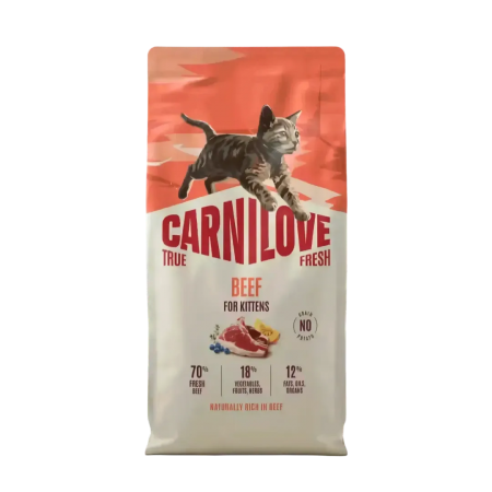 Carnilove Cat Dry Food True Fresh Beef Kittens 2kg