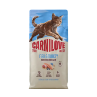 Carnilove Cat Dry Food True Fresh Fish & Turkey Adult Sterilised Cats 2kg