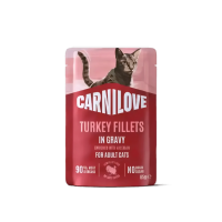 Carnilove Cat Gravy Pouch Turkey w/Valerian 85g (6 packs) Carnilove Cat Gravy Pouch Turkey w/Valerian 85g (6 packs)