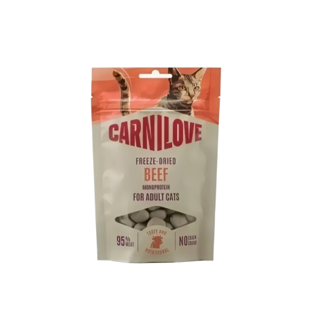 Carnilove Cat Treats Freeze Dried Beef 40g (2 packs)