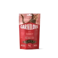 Carnilove Cat Treats Soft Turkey enriched w/Catnip Snack 50g (3 packs) Carnilove Cat Treats Soft Turkey enriched w/Catnip Snack 50g (3 packs)