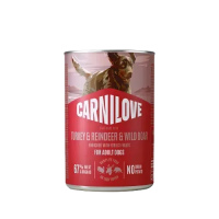 Carnilove Dog Canned Pate Turkey, Reindeer & Wildboar 400g