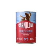 Carnilove Dog Canned Pate Turkey & Salmon Puppies 400g Carnilove Dog Canned Pate Turkey & Salmon Puppies 400g