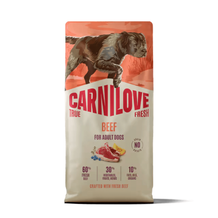 Carnilove Dog Dry Food True Fresh Beef Adult All Breed 4kg