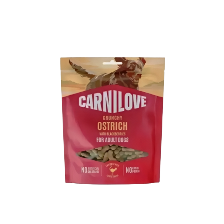 Carnilove Dog Treats Crunchy Ostrich w/Blackberries 200g (3 packs)