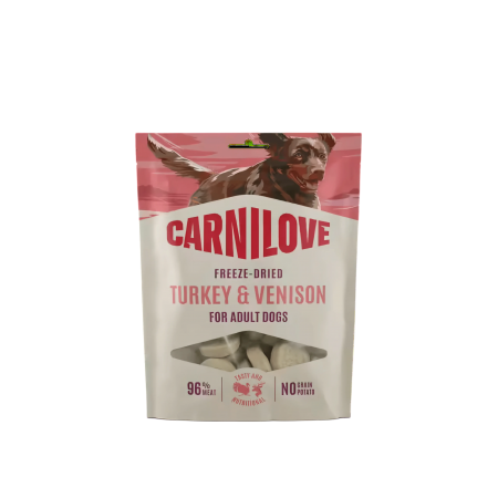 Carnilove Dog Treats Freeze Dried Turkey & Venison 60g