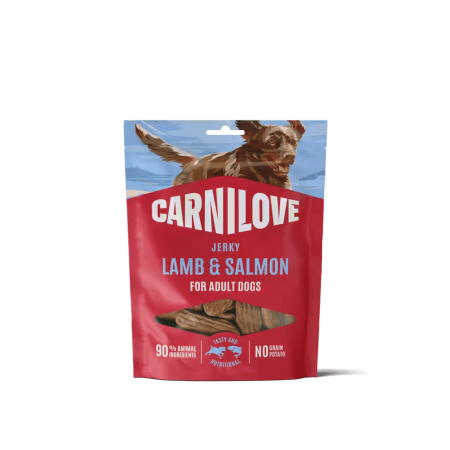 Carnilove Dog Treats Jerky Lamb & Salmon 100g (3 packs)