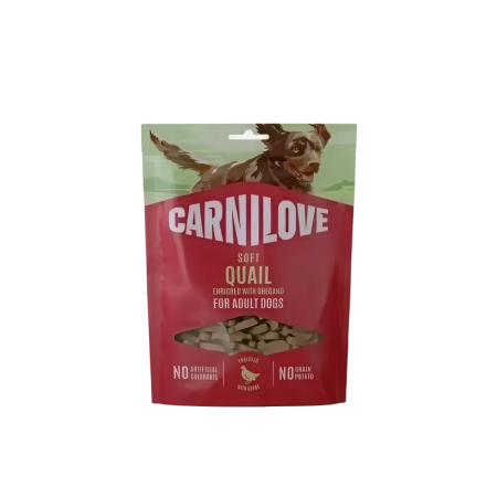 Carnilove Dog Treats Soft Quail enriched w/Oregano 200g (3 packs)