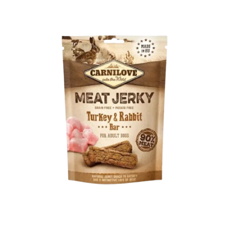 Carnilove Dog Jerky Turkey & Rabbit Bar 100g