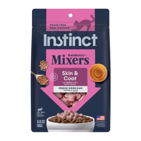 Instinct Cat Freeze Dried Raw Mixers Skin & Coat 6oz