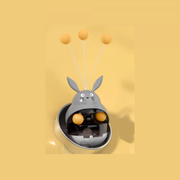 Dooee Cat Toy Interactive Tumbler Feeder Chinchilla