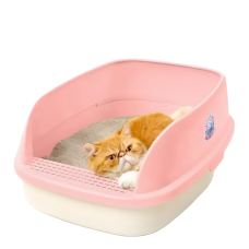 Catidea Cat Litter Box Bread Bin Extra Large Pink