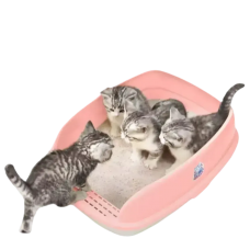 Catidea Cat Litter Box Bread Bin Small Pink