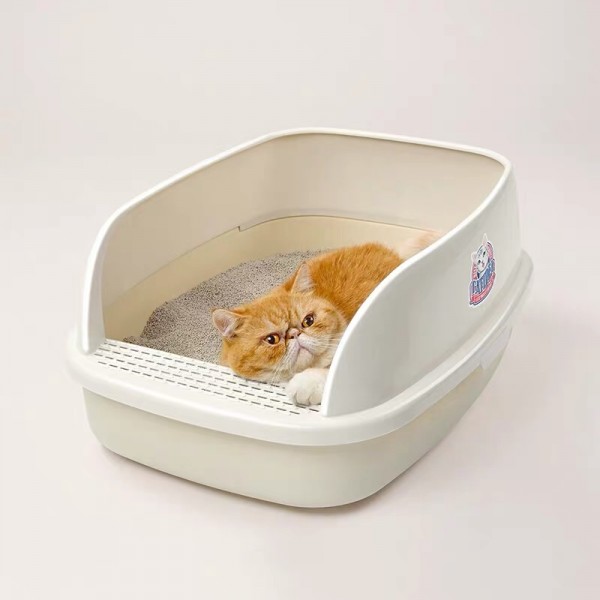 Catidea Bread Cat Litter Box Cream Large