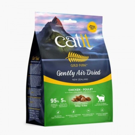 Catit Cat Food Gold Fern Gently Air-dried Chicken with Green-Lipped Mussel 100g