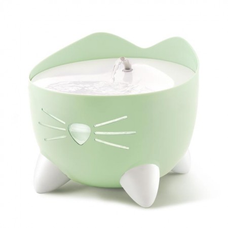 Catit Cat Water Drinking Fountain Pixi Mint Green With LED 2.5L