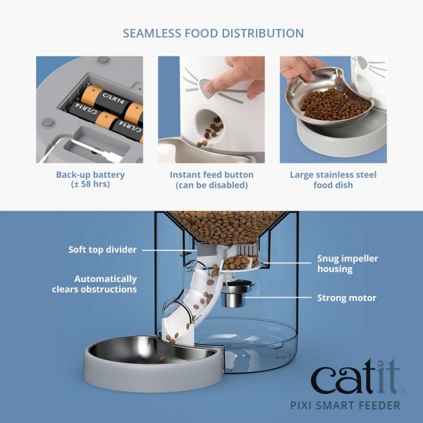 Catit Cat Feeder Pixi Smart Food Dispenser 2.9L