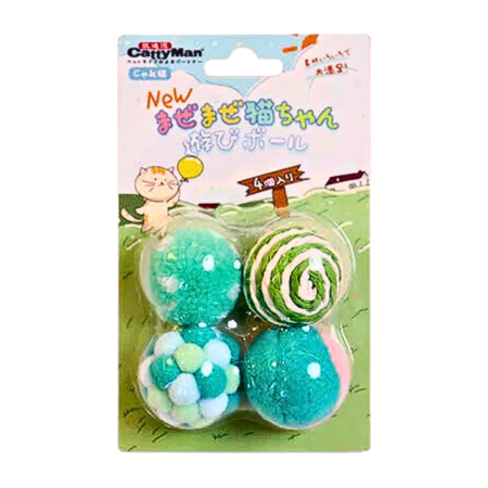 Cattyman Toy Ball 4pcs Green