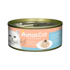 Aatas Cat Creamy Chicken & Sardine Canned Food 80g