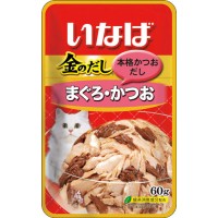 Ciao Golden Pouch Tuna In Jelly Cat Food 60g Carton (12 Packs)