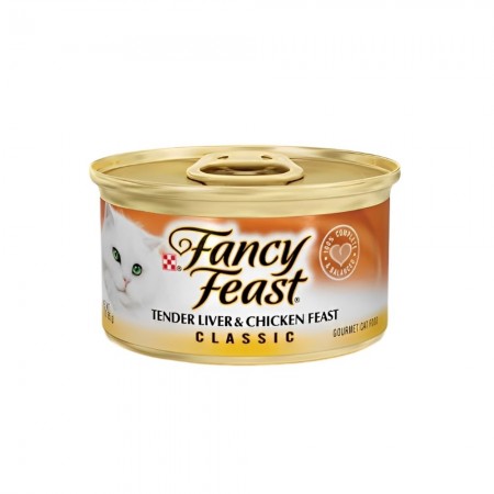 Fancy Feast Classic Tender Liver & Chicken 85g Carton (24 Cans)