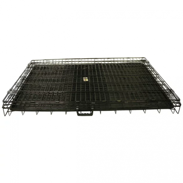 Deluxe Pet Safe Home Foldable Cage Black Medium