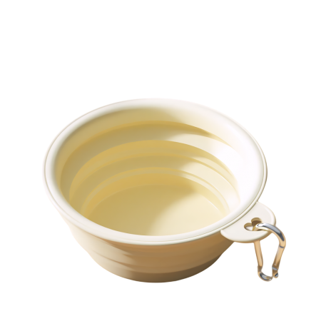 Rubeku Collapsible Bowl Beige