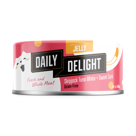 Daily Delight Cat Jelly Skipjack Tuna w/Sweet Corn 80g