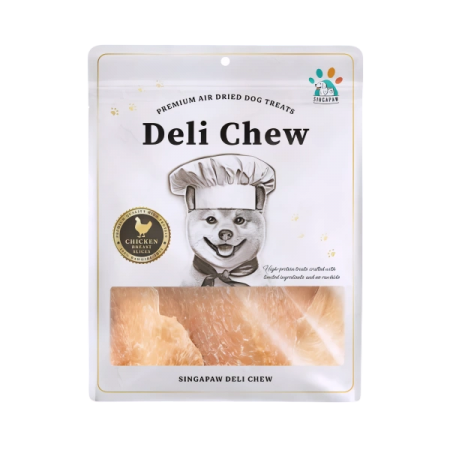 Singapaw Dog Deli Chew Premium Air Dried Chic Breast Slice 100g (2 packs)