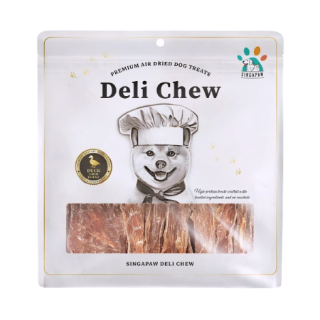 Singapaw Dog Deli Chew Premium Air Dried Duck Thin Jerky 350g
