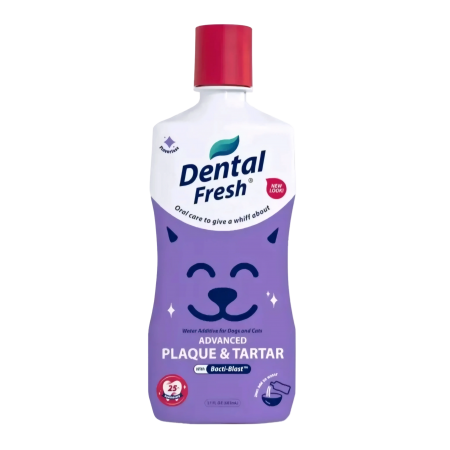 Dental Fresh Water Additive Advanced Plaque & Tartar for Cats & Dogs 8oz