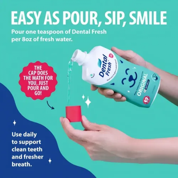 Dental Fresh Water Additive Original Formula for Cats & Dogs 8oz