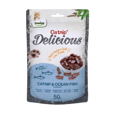 Dentalight Cat Treats Catnip & Ocean Fish 50g