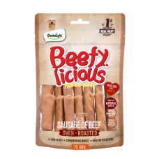 Dentalight Dog Treats Jerky Beef Sausage 70g