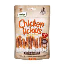 Dentalight Dog Treats Jerky Chicken Calcium Bone 70g