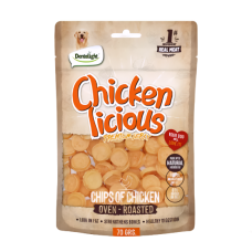 Dentalight Dog Treats Jerky Chicken Chips 70g